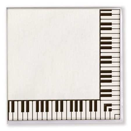 Servietter med keyboardmotiv